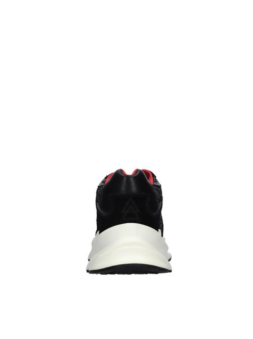 Sneakers in pelle ed ecopelle ELENA IACHI | E2210NERO-ROSSO